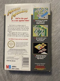 NINTENDO NES GAME - MARBLE MADNESS - BOXED & MANUAL