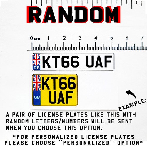 RC 1/10 UK BRITISH Number Plates Scale Sticker GB BRITAIN License Plate Licence - Picture 152 of 191