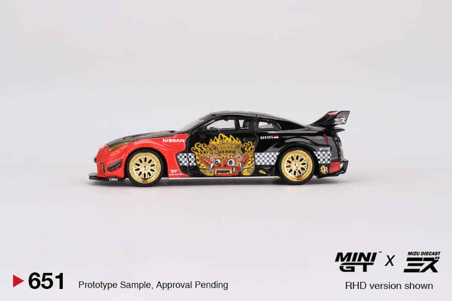ミニカー MINI GT MIZU 651 NISSAN 35GT RR BARONG Mini GT #651 MIZU LB-Silhouette Works GT Nissan 35GT-RR Ver.2