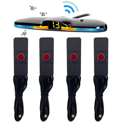 13mm Cars Parking Sensor LED Backlight Display Backup Detector Assistant Kit - Picture 9 of 19