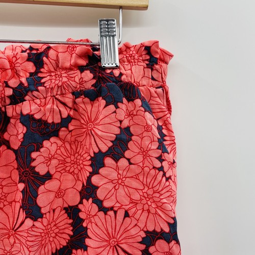 Isabel Maternity by Ingrid & Isabel Small Drapey Knit Shorts in Pink Floral 2099 - Picture 3 of 8
