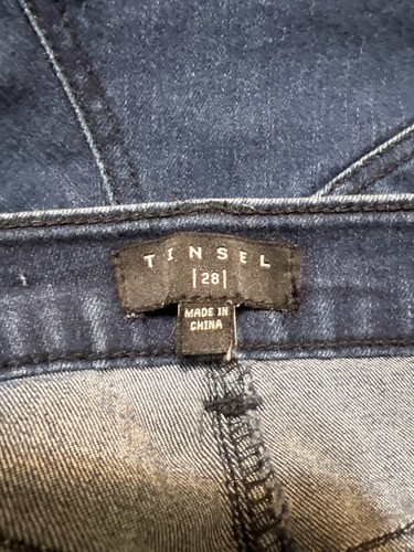 Tinsel High Rise Flared Denim Blue Jeans Wide Leg Boho Hippie Retro Size 28 - Picture 5 of 5
