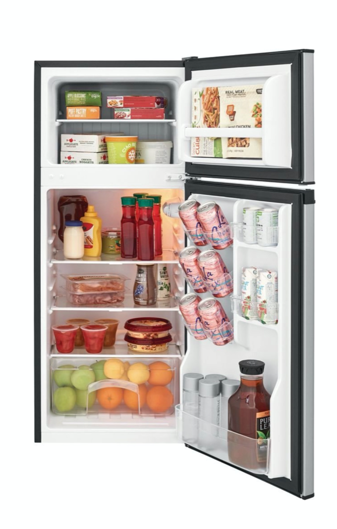 4.5 Cu Ft Mini Fridge Freezer 2 Door Stainless Steal Small Compact