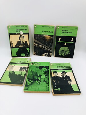 Georges Simenon 6 BOOKS BUNDLE Crime Adventure Vintage (Please read details)