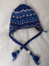 womens fleece lined winter hat nike acg blue