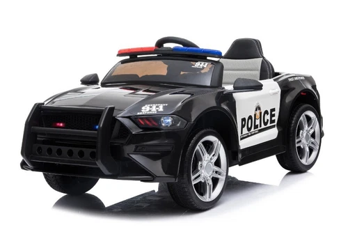 Kinder Elektroauto Polizei Design 07 Polizei-Lichter Sirene MP3 USB, Stoßdämpfer - Bild 1 von 3