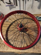 Ruota posteriore a cassetta BMX 14mm sigillata - 9t RHD - 36H - Rosso *Nuova* 