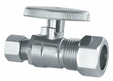 Plumb Craft Waxman 7830900LF Low Lead Quarter Turn, Chrome Finish