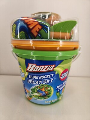 Banzai Slime Rocket Splat Set, Makes Up To 2 Gallons Of Slime! Battle Game Toy