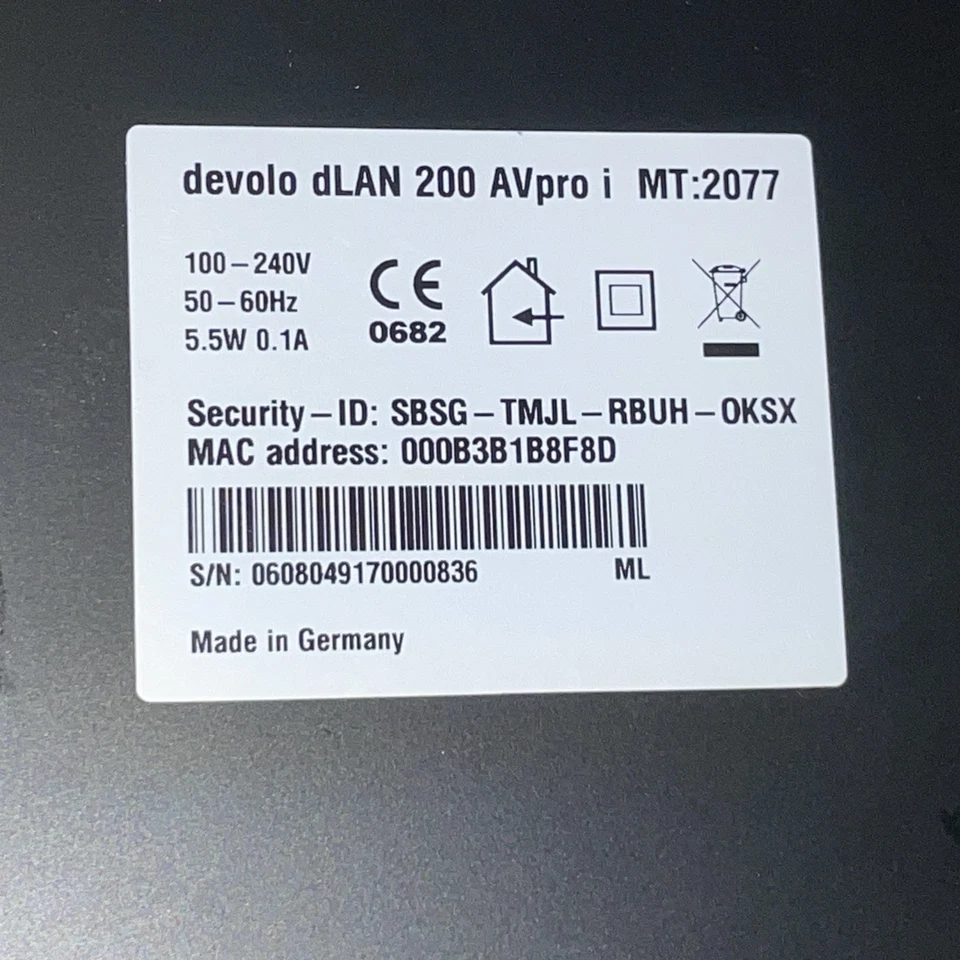 Devolo - dLAN 200 AVpro i - Bridge - HomePlug AV (HPAV) MT:2077 , Metallbau - Bild 3 von 3