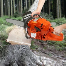 65CC 2-Cycle Top Handle Gas Powered Chainsaw Portable 24 Inch Petrol Handheld