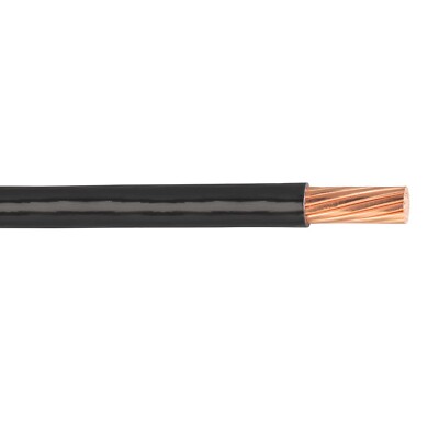 500' 4 AWG Copper XHHW-2 Building Wire Black 600V