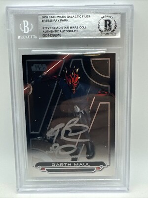 2018 Star Wars Ray Park Darth Maul Signed Topps Galactic Files