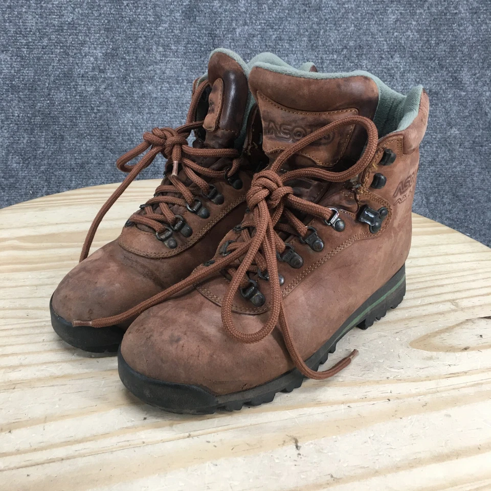 Asolo Botas Mujer 7 AFX 530 Trail Senderismo Botín Cuero Marrón Con Cordones Foto 3 de 4