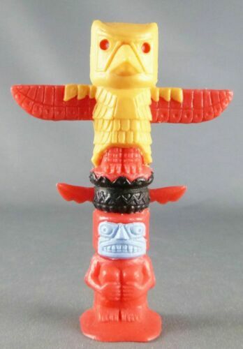 Timpo Toys Indiens 3ème Série - Avec Canoë Cargo Jaune - Vintage