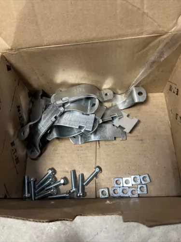 B-Line B2013 Conduit Strut Clamp 2" B2013ZN W/Hardware (Pack of 10) READ