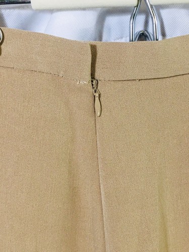 NWT Linea by Louis Dell'Olio 24W 3X Ponte Knit Wide Leg Pants Sz Khaki Rear Zip - Picture 5 of 7