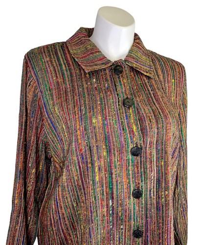 Veste blazer boutonnée Orvis XL extra large doublée colorée manches longues neuve sans étiquette - Photo 5 sur 8