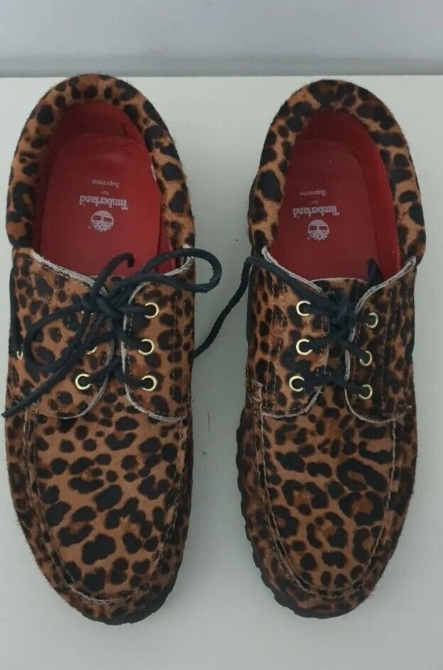 Supreme Timberland Classic 3-Eye Lug Cheetah SS19 Men's 11 Supreme Timberland Classic 3-Eye Lug Cheetah SS19 Men's 11
