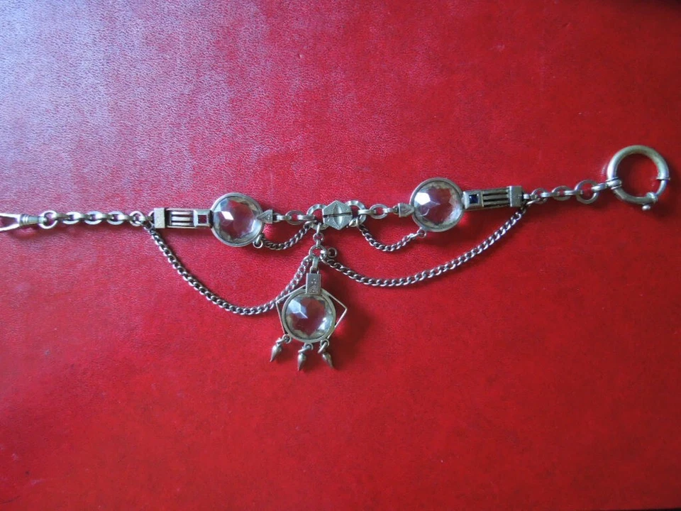 J5240 ANTIGUO RELOJ DE BOLSILLO ALEMÁN CADENA PROTEGIDO POR LA LEY RARO VER DESCRIPCIÓN Foto 2 de 4