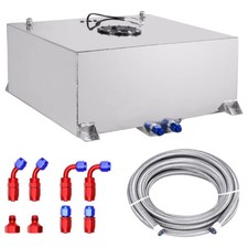 20 Gallon Aluminum Fuel Cell Gas Tankcaplevel Sendersteel Fuel Line Kit Us