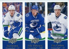  2016-17 Upper Deck Team Triples #TTV1 Bo Horvat/Jake Virtanen/Ben Hutton
