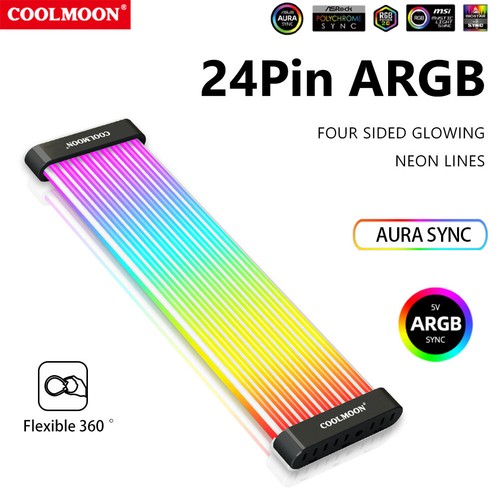 Flexible Light Bar 5V Sync ARGB Computer Accessories (Black C200EX) - Afbeelding 5 van 12