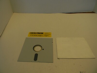 VTG COMMODORE 64/128 F-15 STRIKE EAGLE GAME DISK W/O MANUAL CARD USED UNTESTED