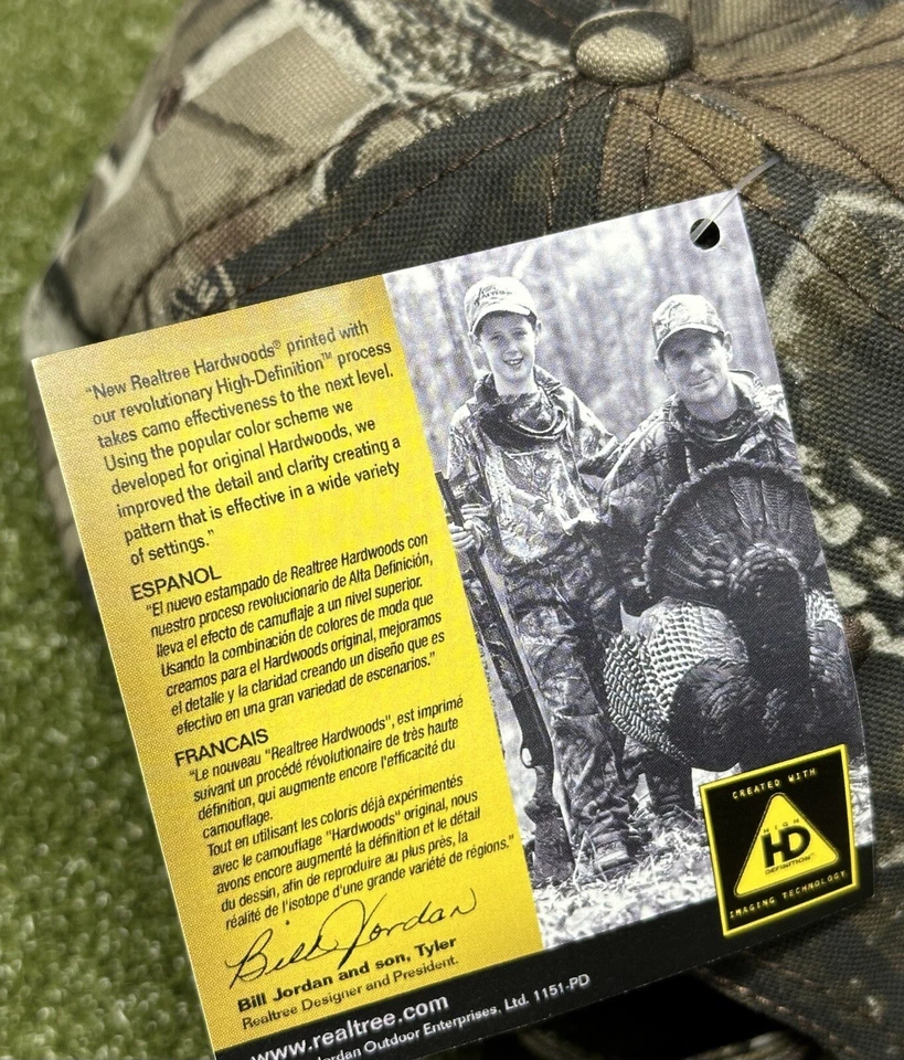 RealTree Hardwoods High Definition Multi Terrain Camo Hunting Hat Cap NEW - Image 4 of 4