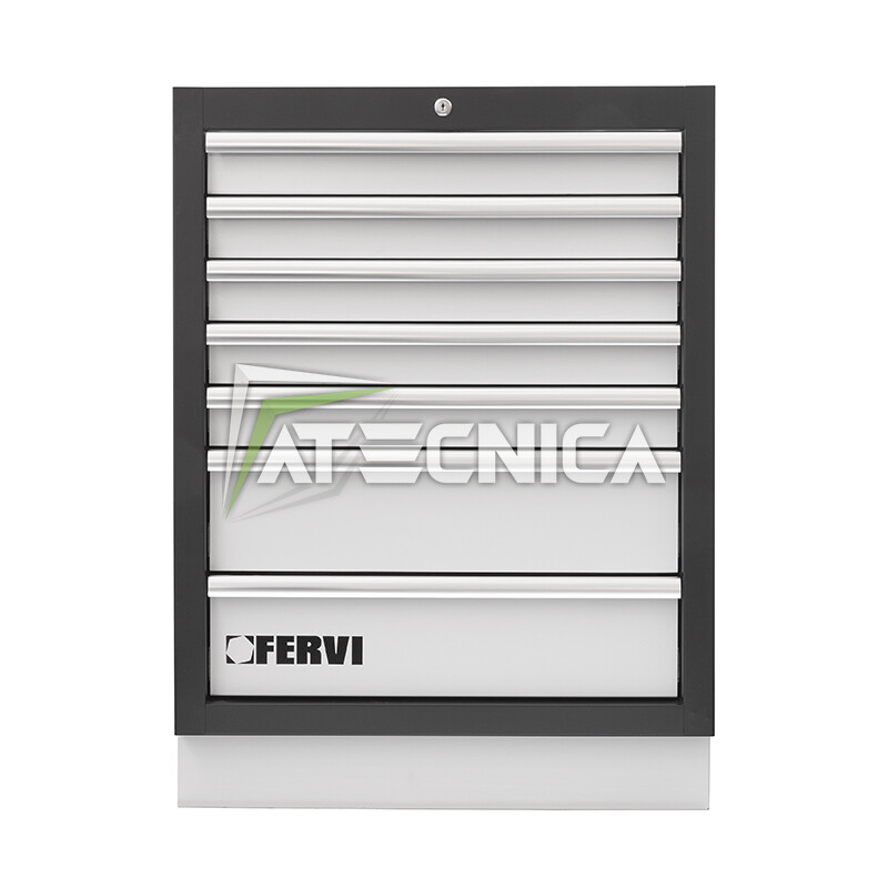 Cassettiera fissa 7 cassetti FERVI A007/17 per arredamento officina FERVI A007