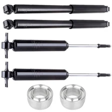 3" Front Leveling Kit & Full Set Shocks Struts For Dodge Ram 1500 2500 2WD