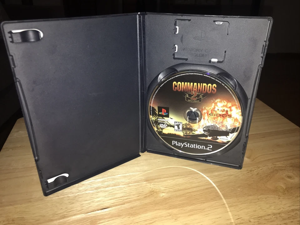 Commandos 2: Men of Courage (Sony PlayStation 2, 2002) No Booklet FreeShip - Image 2 of 4