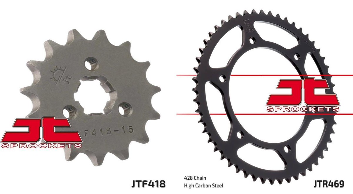 ◯kek Front & Rear Sprocket Kit for KAWASAKI KE175 D3-D5 81-83 JT