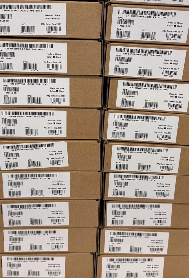 Lot of 34 - New In Box Dell MS116-BK Optical USB Wired Scroll Wheel Mouse Black - Image 2 of 4