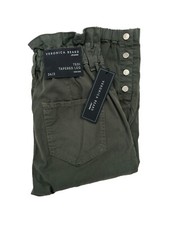 Veronica Beard Tedi Tapered Leg Pants Women s 26 Army Green High Rise NEW