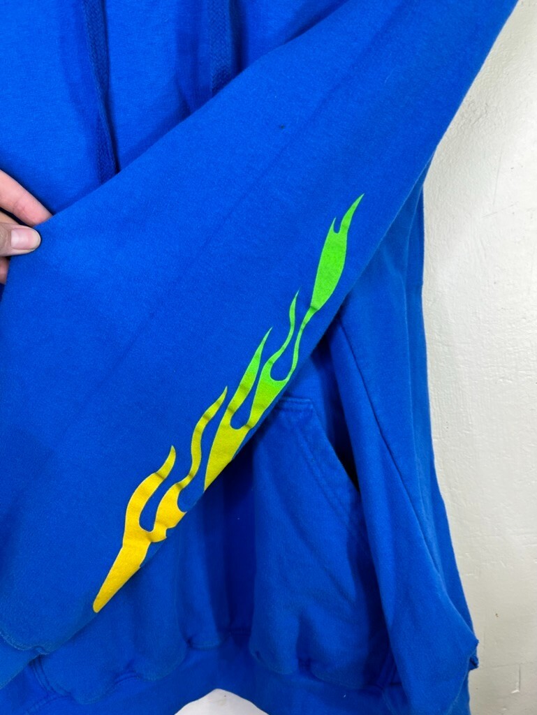 Billie Eilish x Cross Colours Ya Dig Blue Flames Merc… Gem