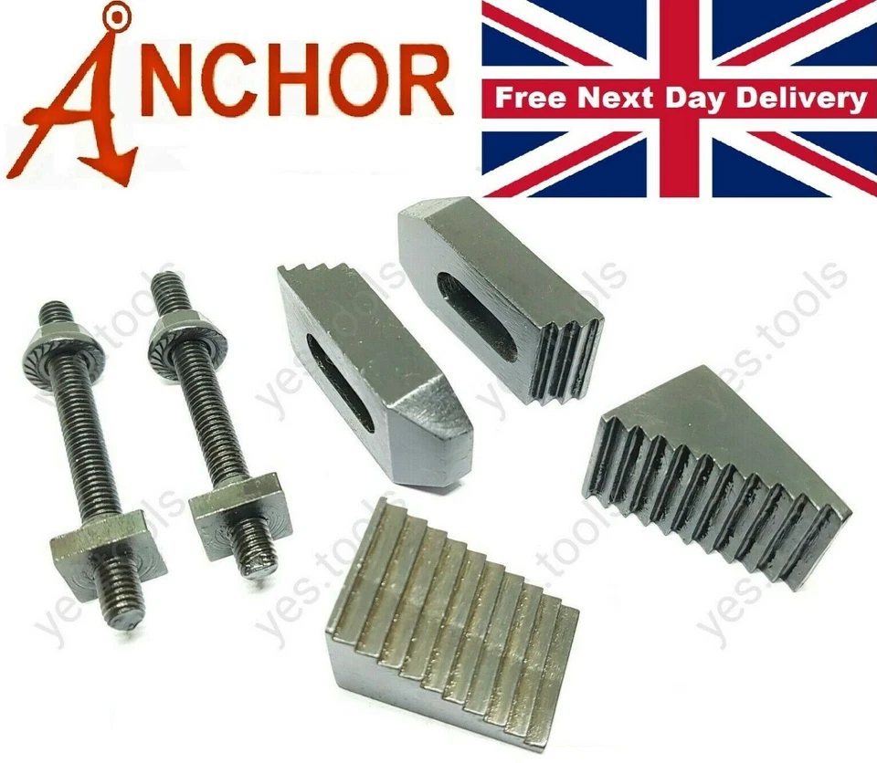Clamping Kit for 3" & 4" Rotary Table 75mm 100mm RT M6 Anchor Tool UK