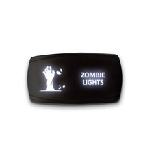 ZOMBIE LIGHTS - Horizontal LED Rocker Switch 5 Pin Dual Light 20A 12V ON / OFF