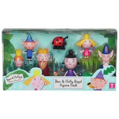 Ben And Holly Little Kingdom 7 Figure Pack King+Queen,Thistle, Gaston, Elf, Plum