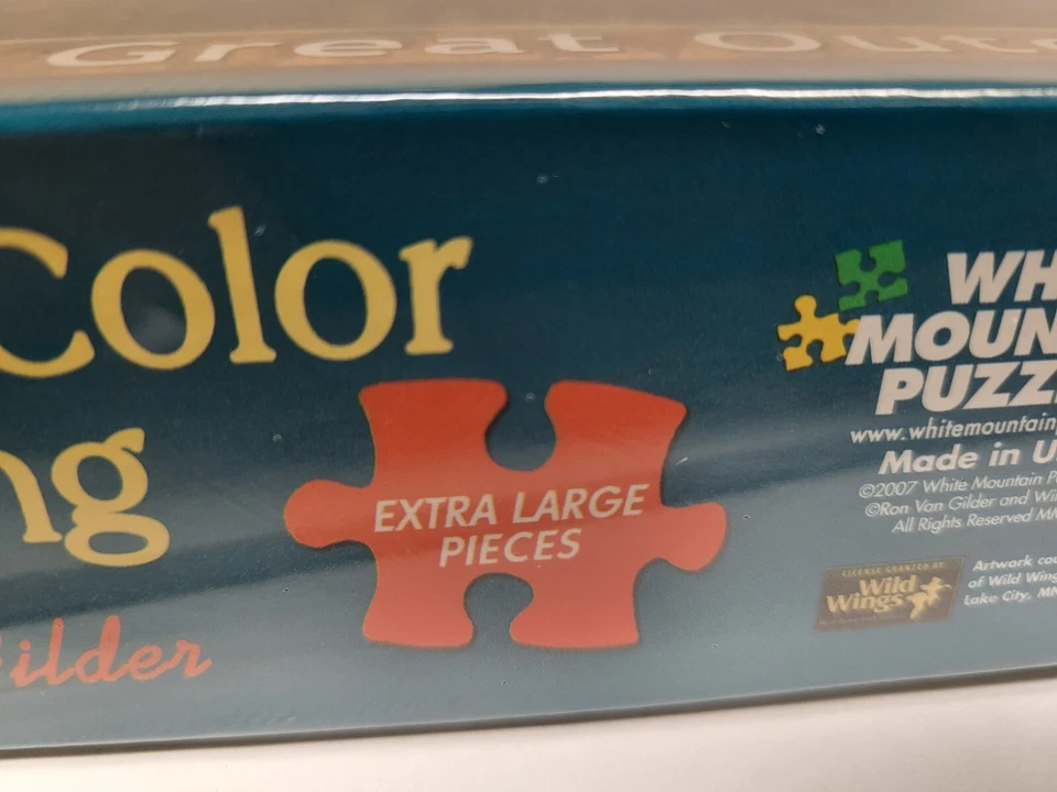 Rompecabezas White Mountain 1000 serie exterior Ron Van Gilder cuando el color es King Deer Foto 4 de 4