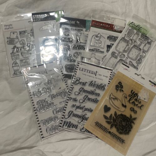Lot Of Stamps For Scrapbooking 8 Packages In Total - Picture 1 of 11