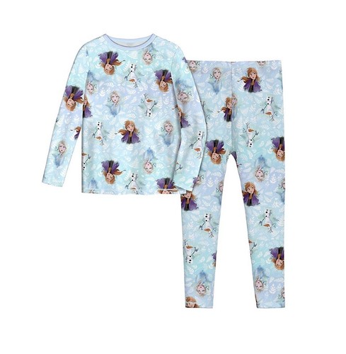 Cuddl Duds Climate Right M 8/10 Girls Frozen II Warm Underwear - 2 Piece Set NEW - Picture 3 of 4