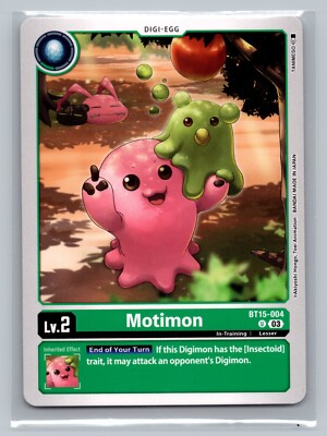 Digimon Card - Motimon BT15-004 U Exceed Apocalypse - NM