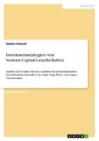 Investmentstrategien Von Venture-Capital-Gesellschaften Stefan Petzolt