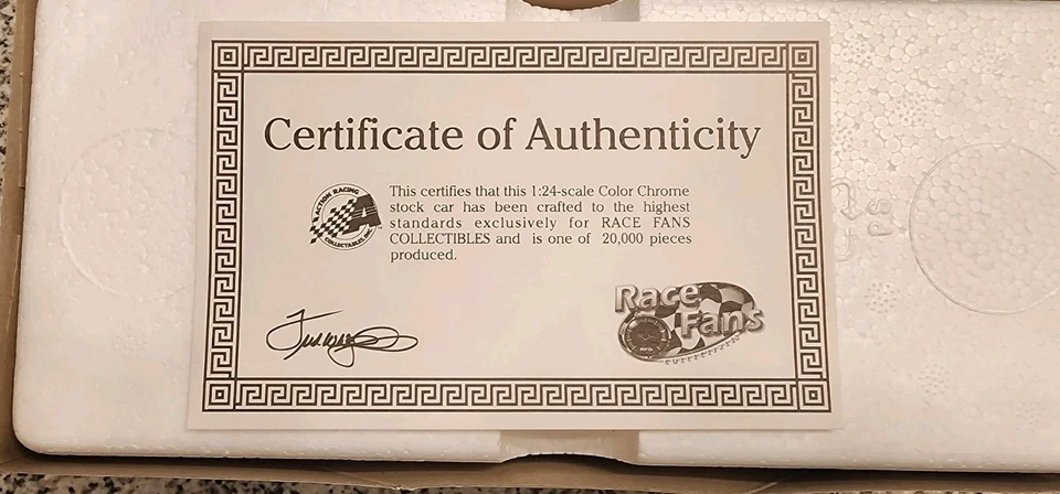 Action 1/24 Chrome Dale Earnhardt Jr 2000 Monte Carlo Budweiser US Olympic Team - Image 4 of 4