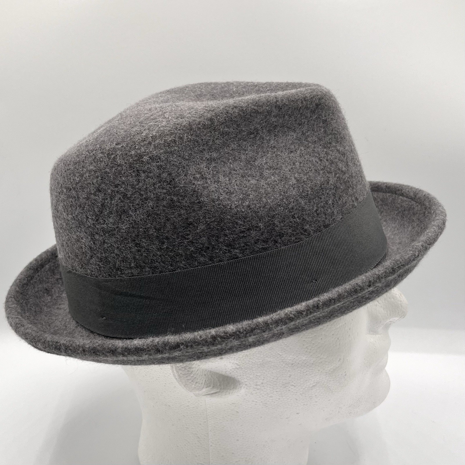 Goorin Bros Fedora CharleStowne Wool Medium Flip-Up Brim 4” Center Dent Charcoal image 9