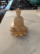 Hand carved wood Buddha statue #meditation #yoga