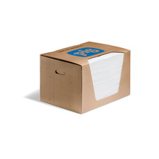 MAT440New Pig Heavy-Weight Oil-Only Absorbent Mat Pads in Dispenser Box - 15 x 2