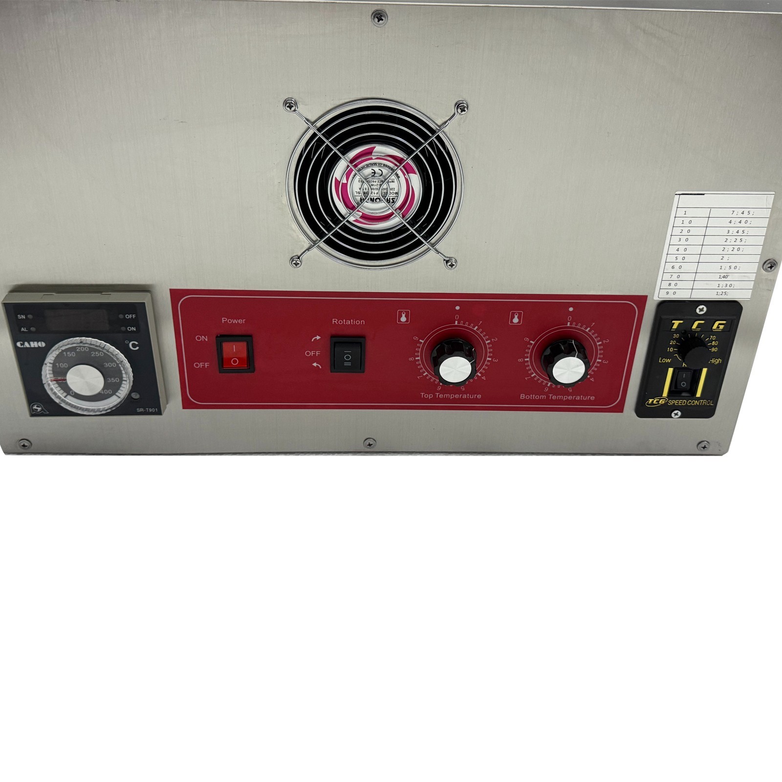 220V Electric Straight Tube Conveyor Pizza Oven Commercial Baking Oven 12"