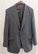 Vintage Circle S Dallas Mens Blazer Texas Western Jacket 46L Cowboy